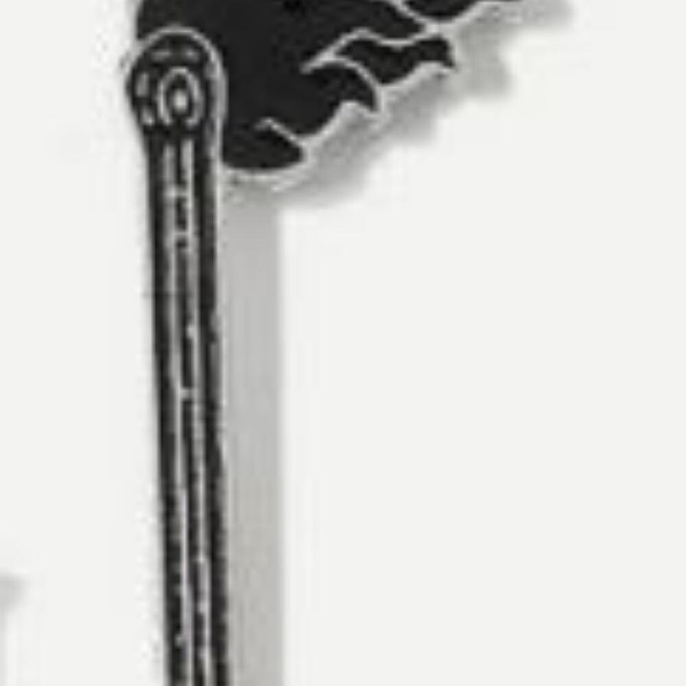 Black Match on Fire Pin Brooch